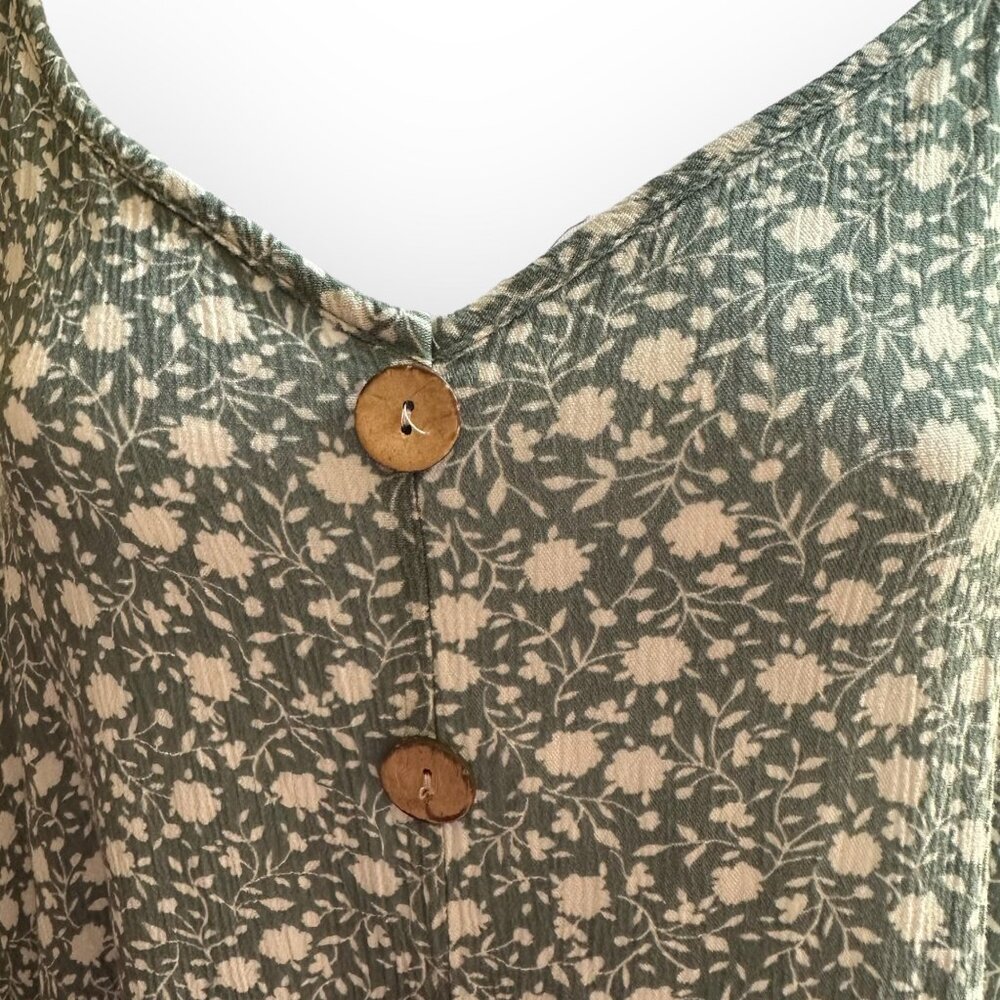 Carly Jean Los Angeles CJLA Rayon Floral MILA Dress Extra Large XL NEW - Picture 3 of 9